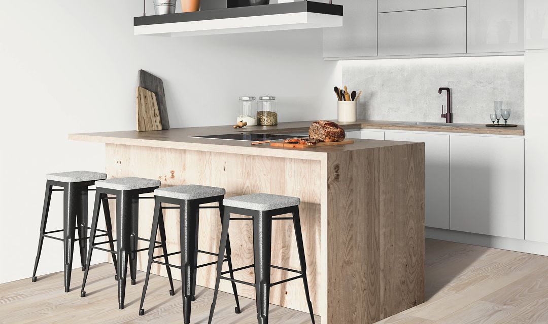 kitchen modern industrial kitchen stools light brown floor